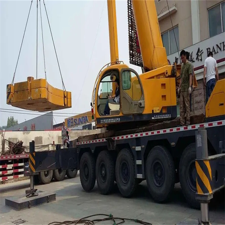 梅县当地吊车出租|机器吊装|75吨|工厂搬迁服务